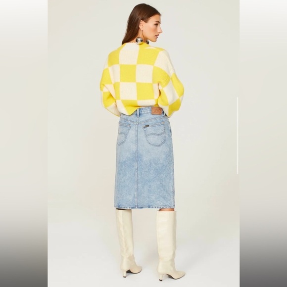 LEE Mid Rise Denim Skirt, RTR - Picture 3 of 11